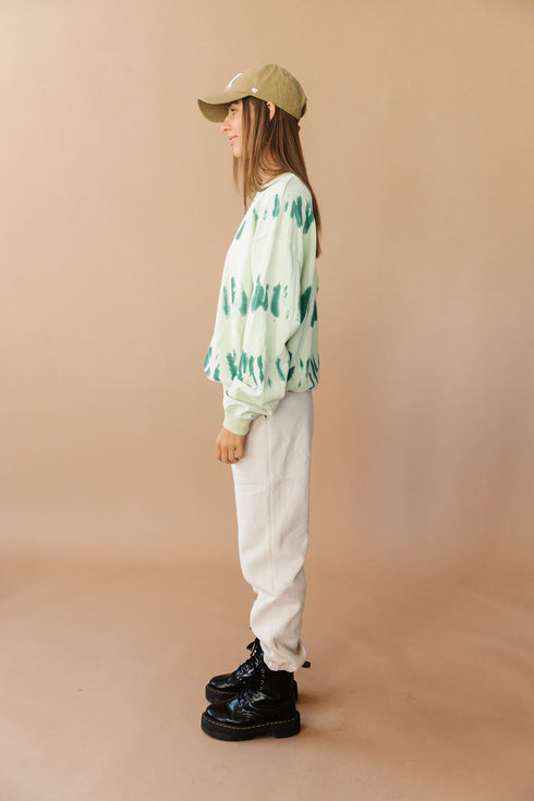 Under Control Tie Dye Pullover // Green